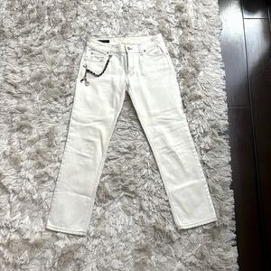 Gucci White jeans with chain size 38
